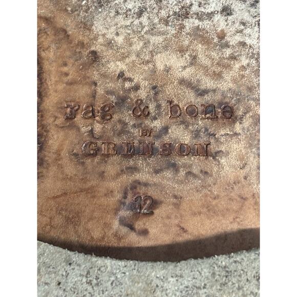 Grenson Rag Bone Brogue Oxford Mens 12 Shoes Bedford Weld Leather Made England - Picture 10 of 15